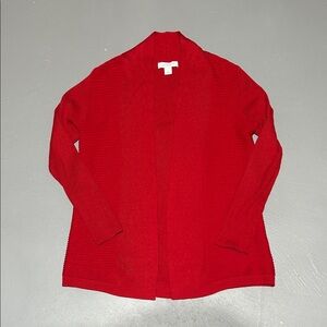 Liz Claiborne Red Knit Cardigan (Women’s Size Small)